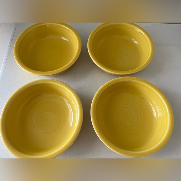FIESTAWARE Dessert Fruit Bowl | Daffodil Yellow | Set Of 4 - Picture 3 of 4